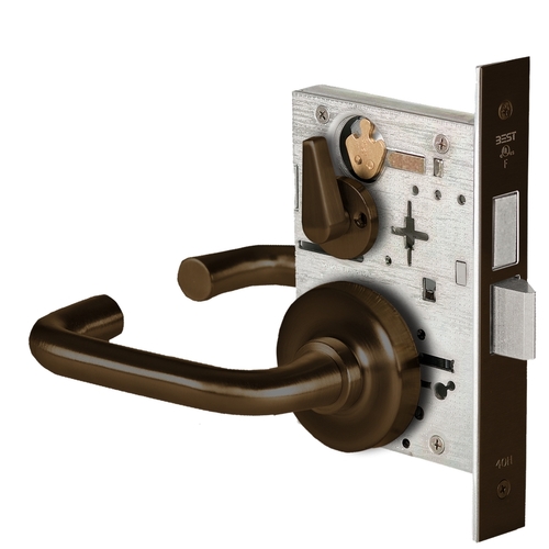 Mortise Lock Dark Bronze Painted