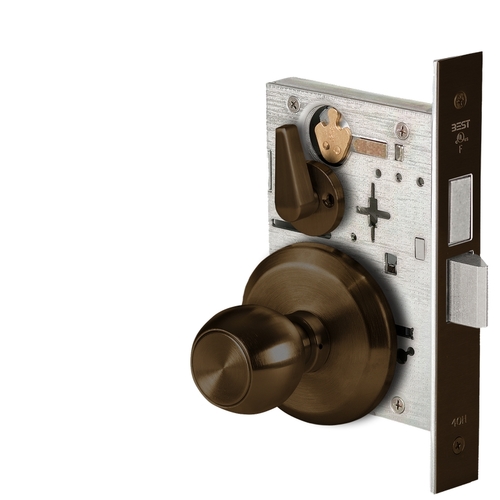 Mortise Lock Dark Bronze Painted