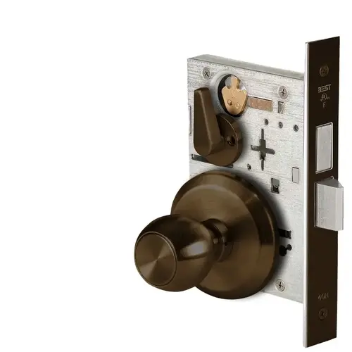 Mortise Lock Satin Bronze Blackened Satin Relieved Clear Coated