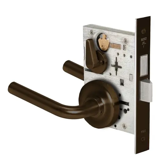 Mortise Lock Dark Bronze Painted