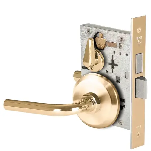 Mortise Lock Bright Brass