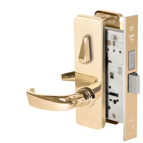 Mortise Lock Bright Brass