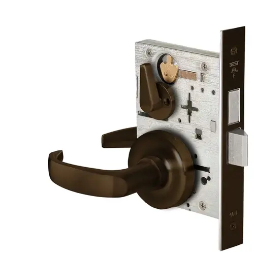 Mortise Lock Dark Oxidized Satin Bronze Oil Rubbed