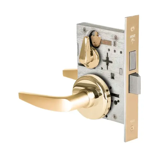 Mortise Lock Bright Brass