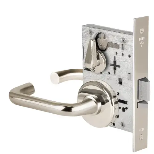 Mortise Lock Bright Nickel Plated Clear Coated