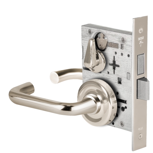 Mortise Lock Bright Nickel Plated Clear Coated