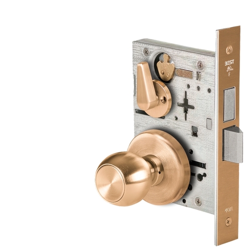 Mortise Lock Satin Bronze Clear Coated