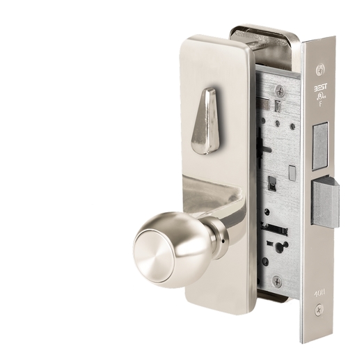 Mortise Lock Bright Nickel Plated Clear Coated