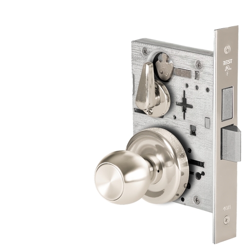 Mortise Lock Bright Nickel Plated Clear Coated