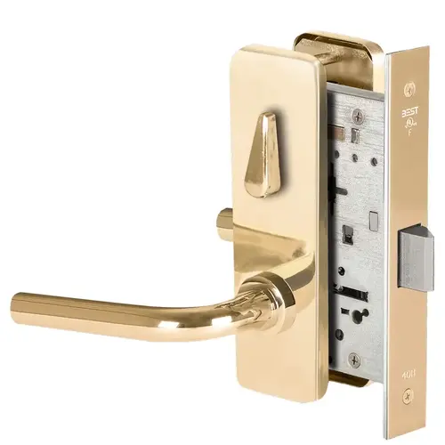 Mortise Lock Bright Brass