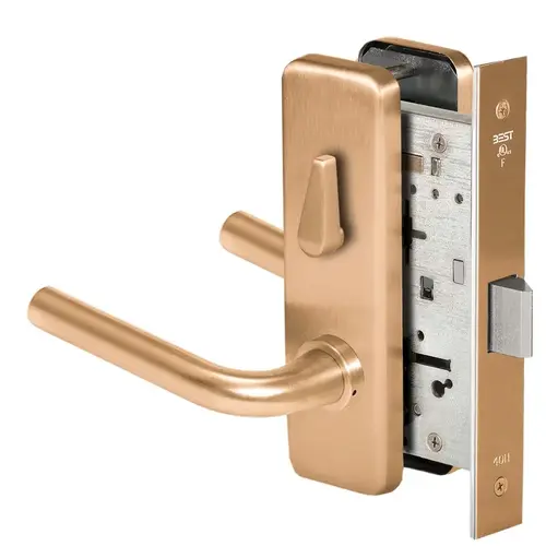 Mortise Lock Satin Bronze Clear Coated