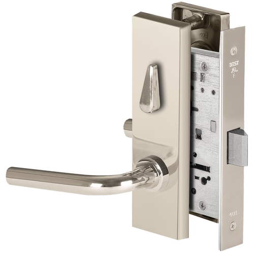 Mortise Lock Bright Nickel Plated Clear Coated