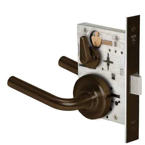 Mortise Lock Dark Oxidized Satin Bronze Oil Rubbed