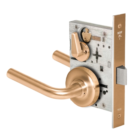 Mortise Lock Satin Bronze Clear Coated