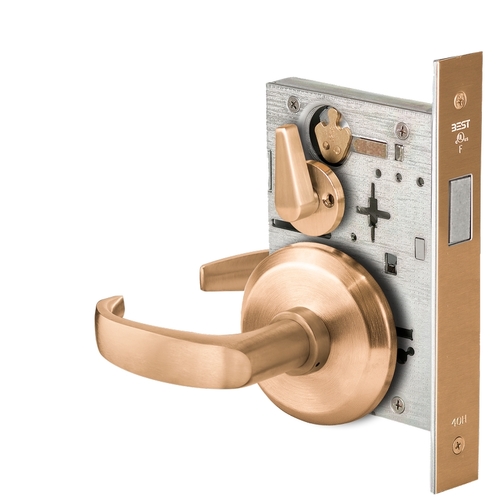 Mortise Lock Satin Bronze Clear Coated