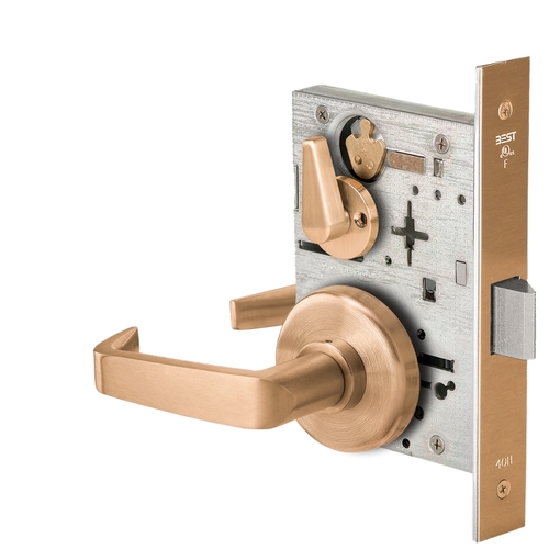 Mortise Lock Satin Bronze Clear Coated