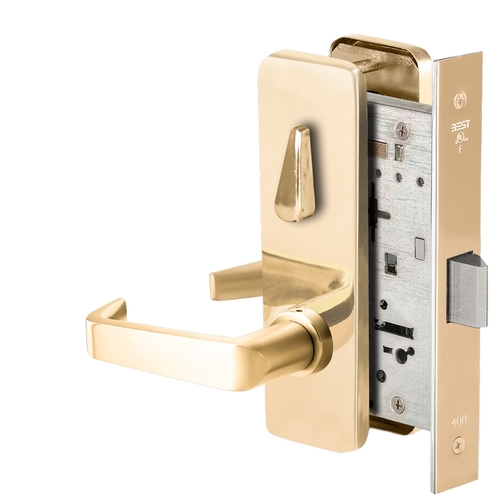 Mortise Lock Bright Brass