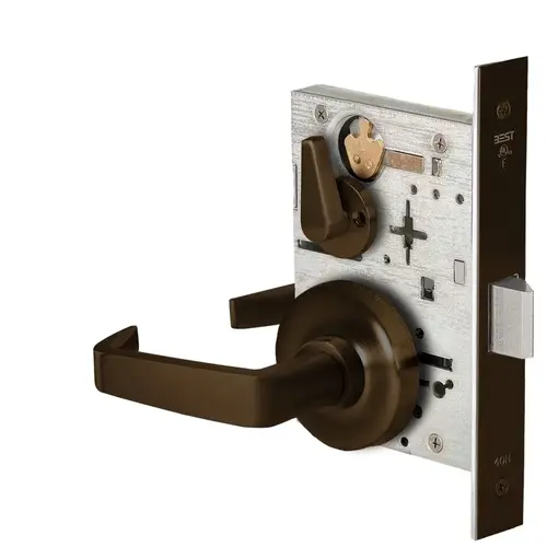 Mortise Lock Dark Oxidized Satin Bronze Oil Rubbed