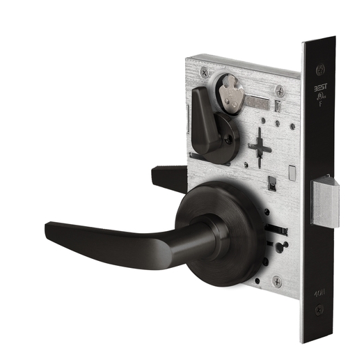 Mortise Lock Flat Black Coated