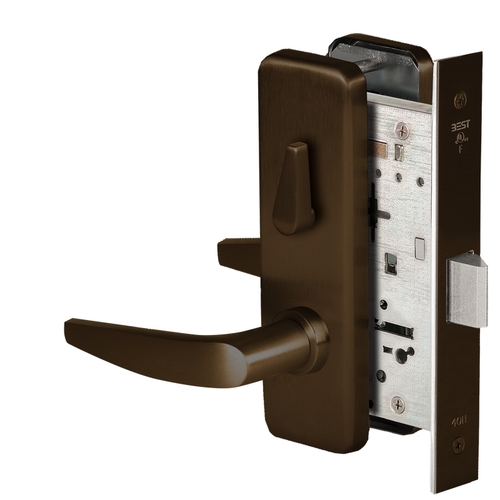 Mortise Lock Satin Bronze Blackened Satin Relieved Clear Coated