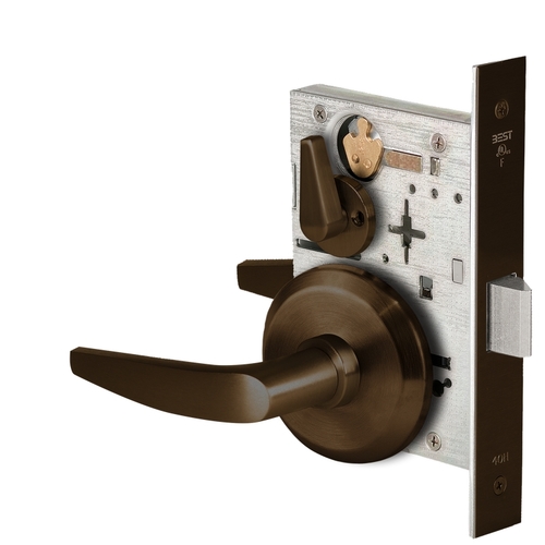 Mortise Lock Dark Bronze Painted