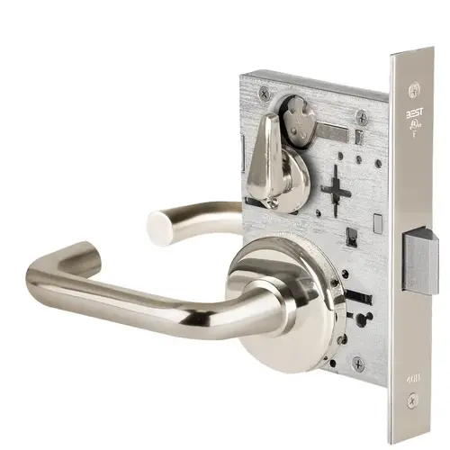 Mortise Lock Bright Nickel Plated Clear Coated