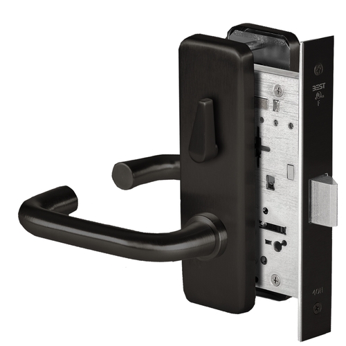 Mortise Lock Flat Black Coated