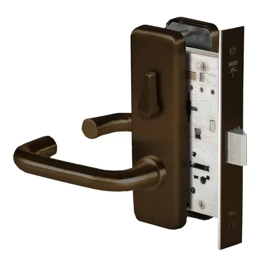 Mortise Lock Dark Bronze Painted