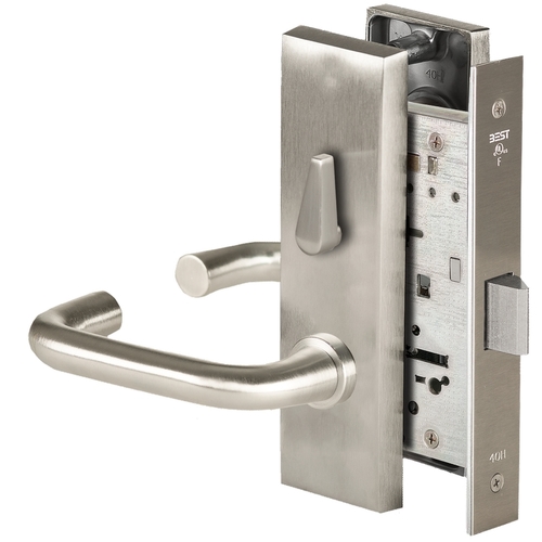 Mortise Lock Satin Nickel Plated Clear Coated