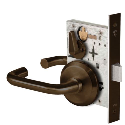 Mortise Lock Dark Oxidized Satin Bronze Oil Rubbed