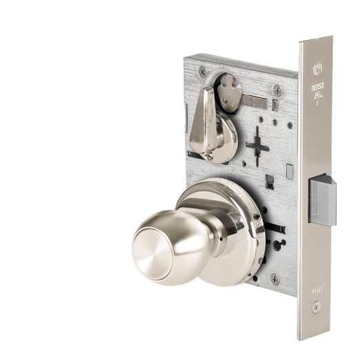 Mortise Lock Bright Nickel Plated Clear Coated