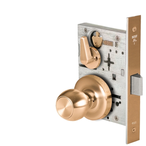 Mortise Lock Satin Bronze Clear Coated