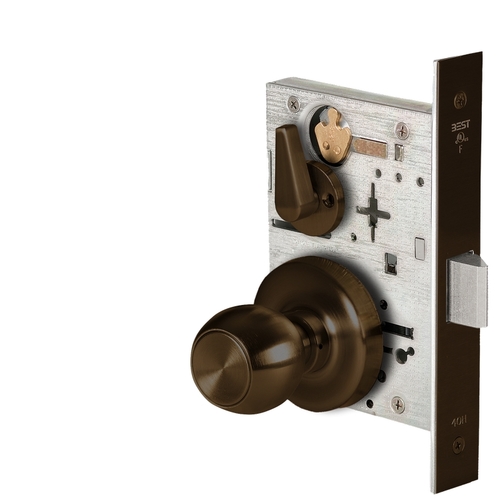 Mortise Lock Dark Oxidized Satin Bronze Oil Rubbed