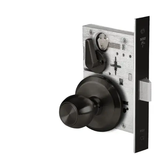 Mortise Lock Flat Black Coated