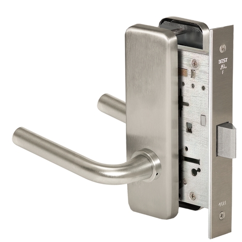 Mortise Lock Satin Nickel Plated Clear Coated