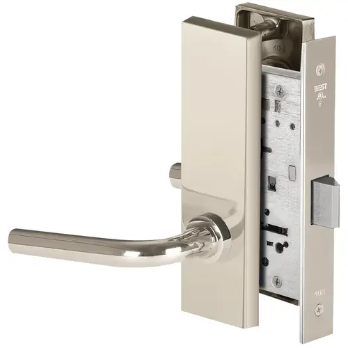 Mortise Lock Bright Nickel Plated Clear Coated