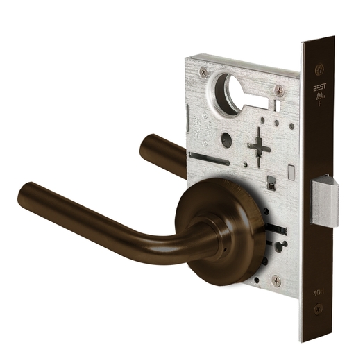 Mortise Lock Satin Bronze Blackened Satin Relieved Clear Coated