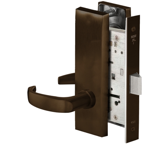 Mortise Lock Satin Bronze Blackened Satin Relieved Clear Coated