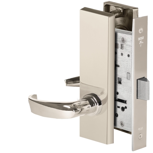 Mortise Lock Bright Nickel Plated Clear Coated