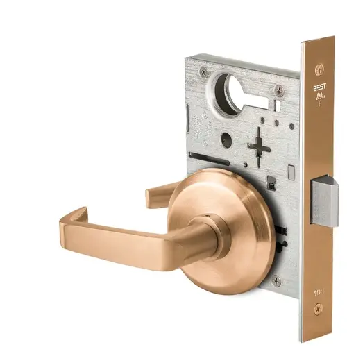 Mortise Lock Satin Bronze Clear Coated