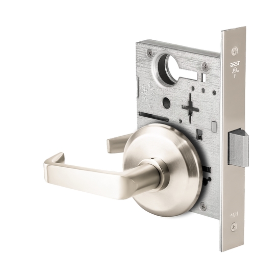 Mortise Lock Bright Nickel Plated Clear Coated