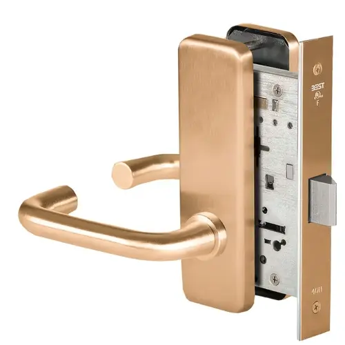 Mortise Lock Satin Bronze Clear Coated