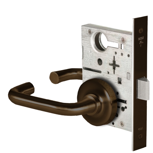 Mortise Lock Satin Bronze Blackened Satin Relieved Clear Coated