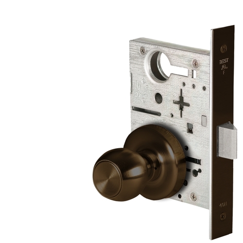 Mortise Lock Dark Bronze Painted