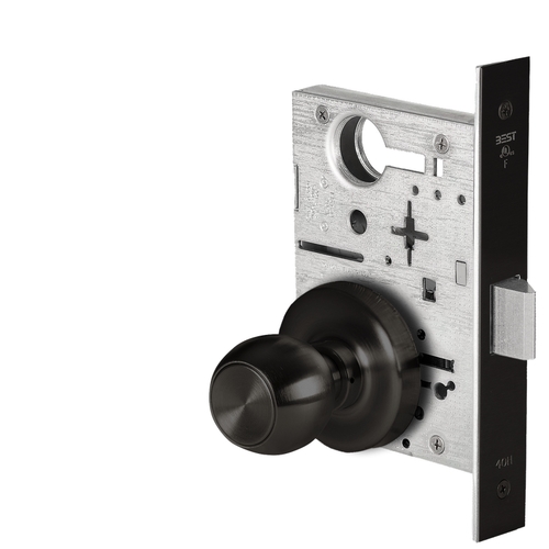 Mortise Lock Flat Black Coated