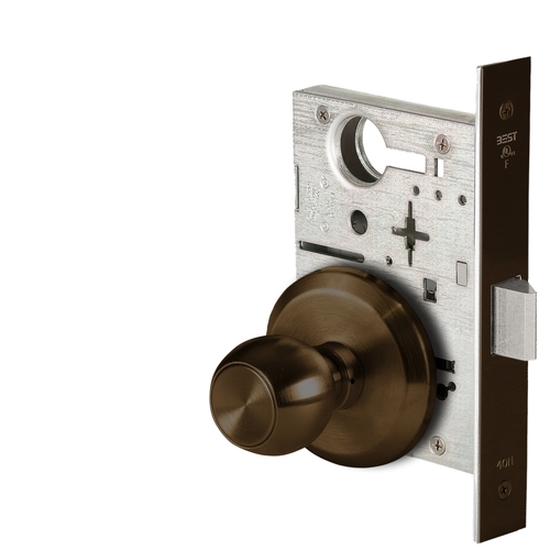 Mortise Lock Satin Bronze Blackened Satin Relieved Clear Coated