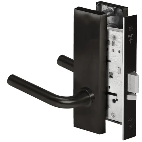 Mortise Lock Flat Black Coated