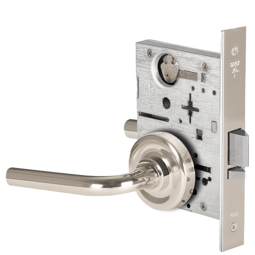 Mortise Lock Bright Nickel Plated Clear Coated