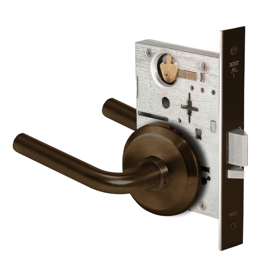 Mortise Lock Dark Oxidized Satin Bronze Oil Rubbed