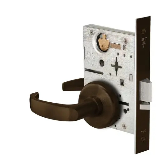 Mortise Lock Dark Bronze Painted